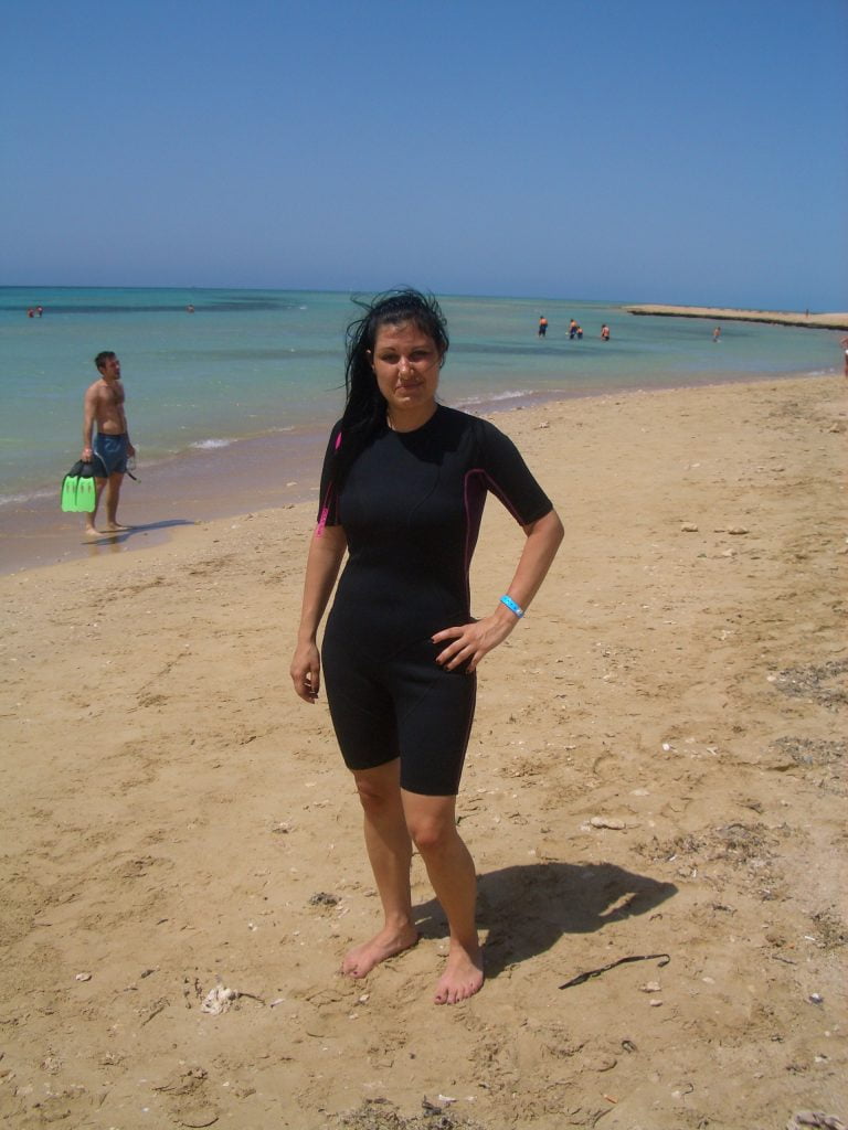 Annalisa a Ras Mohamed in muta da sub, Sharm El Sheikh mare