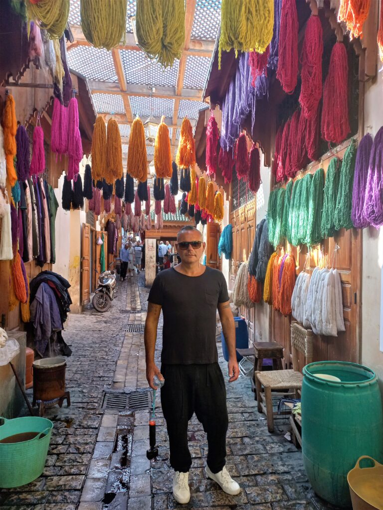 Medina di Fez, tintura dei filati
