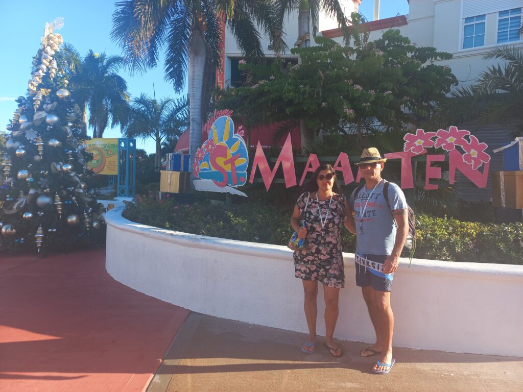 Insegna St. Maarten al porto delle crociere