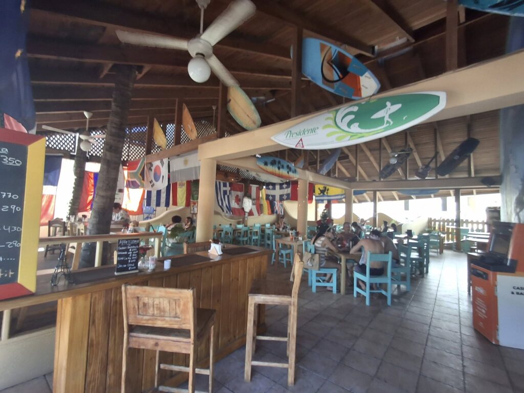 Bar sulla spiaggia di Cabarete Repubblica Dominicana, vicino a Puerto Plata