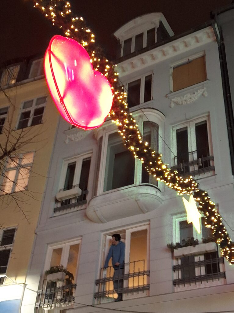 Illuminarie sulla Stroget a Copenaghen