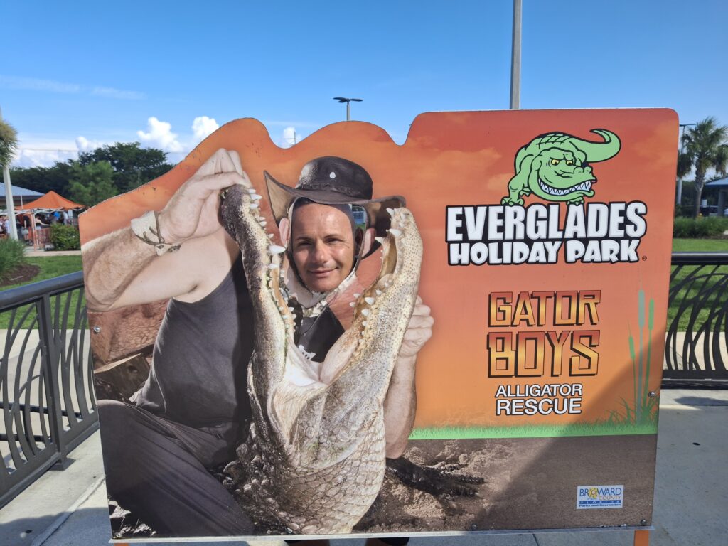 Ingresso al parco Everglades National Park, foto divertente