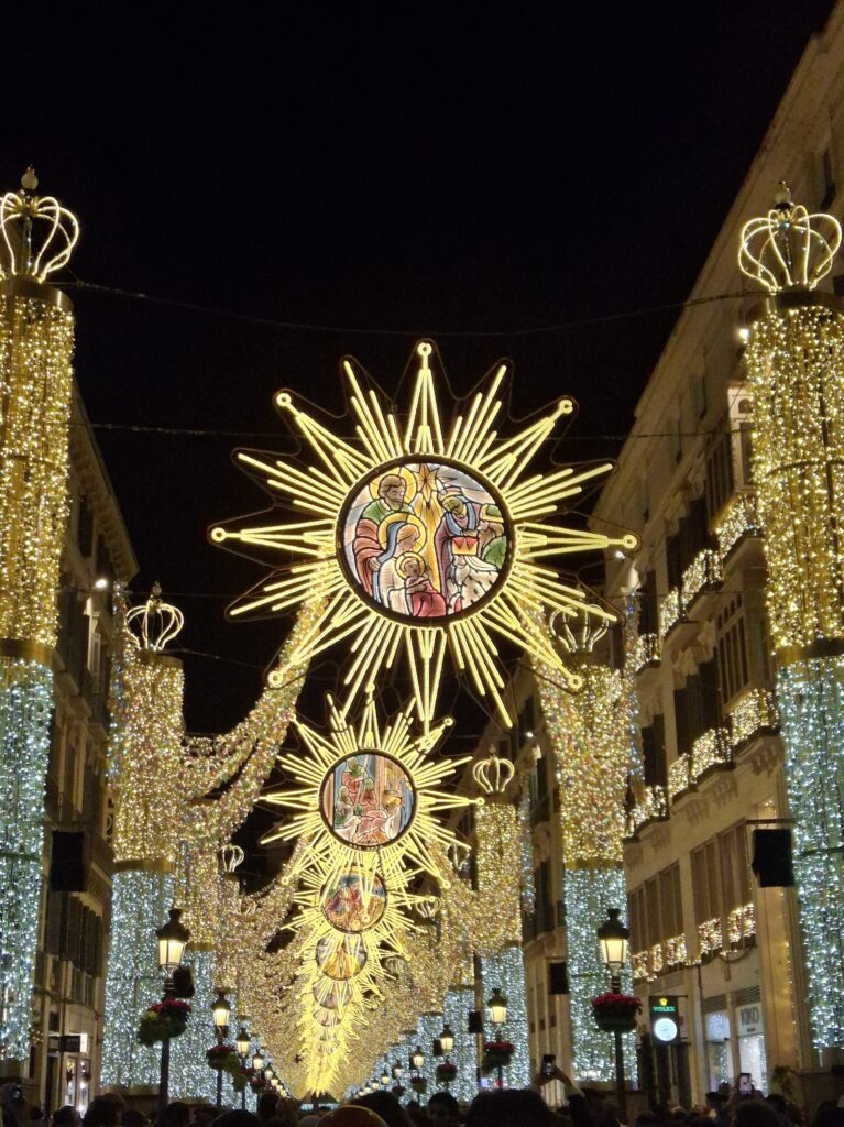 Luminarie di Natale a Calle Larios
