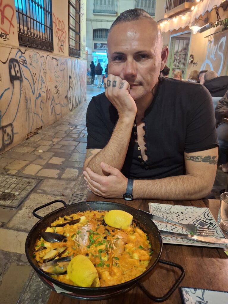 Paella de mariscos a Malaga
