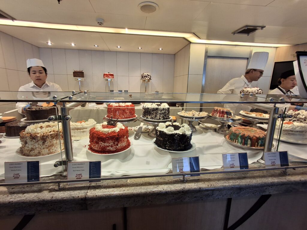 Torte al buffet di Nieuw Amsterdam