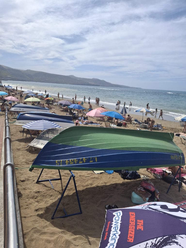 barchette colorate a Las Canteras, La Puntilla