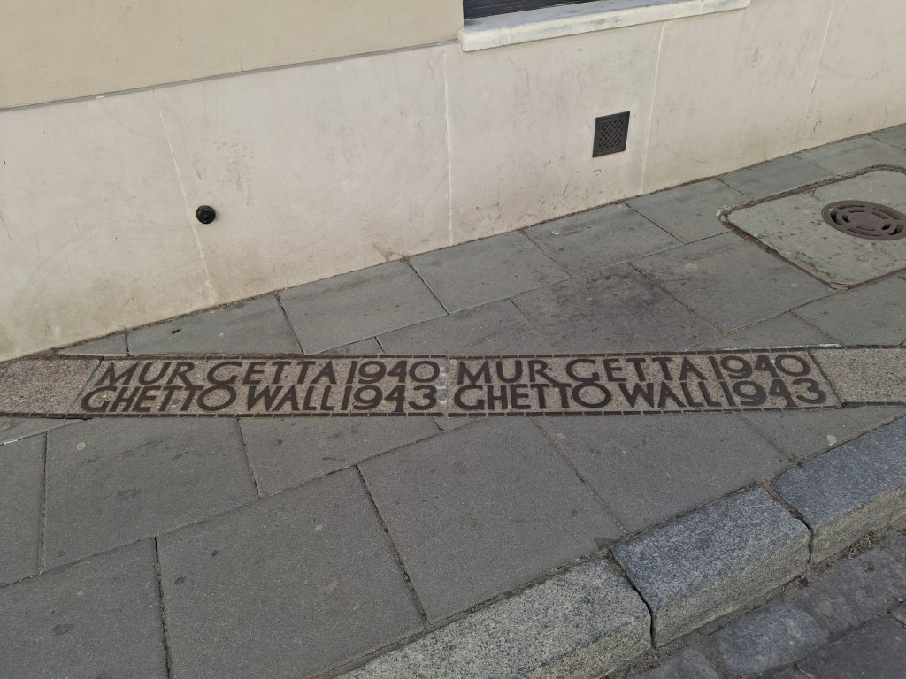 Dove passava il muro del ghetto di Varsavia