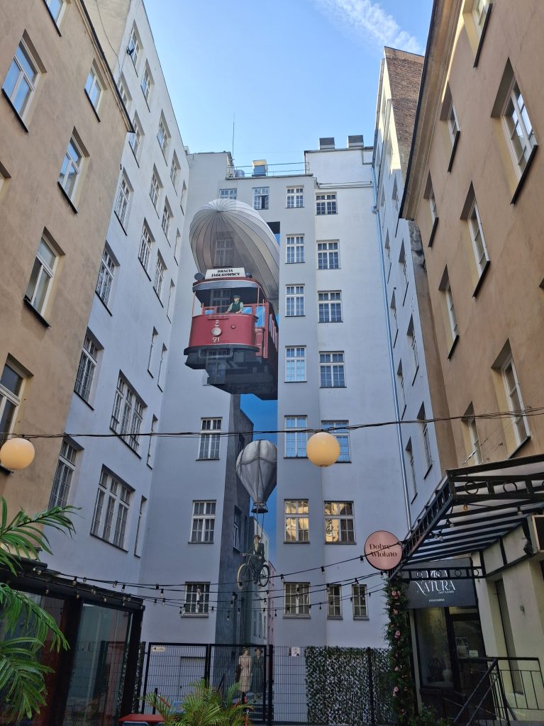 Murales 3D a Varsavia di Piotr Glegoła