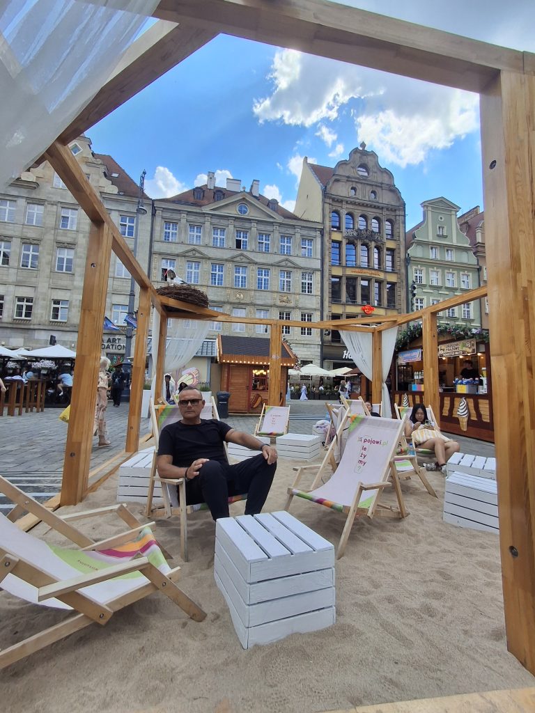 relax in Piazza del Mercato o Rynek a Breslavia