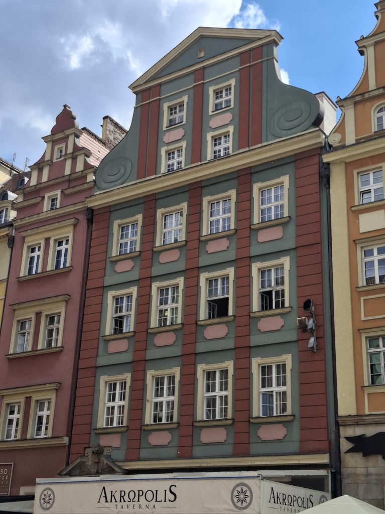 Edifici nella Piazza del Mercato o Rynek di Breslavia