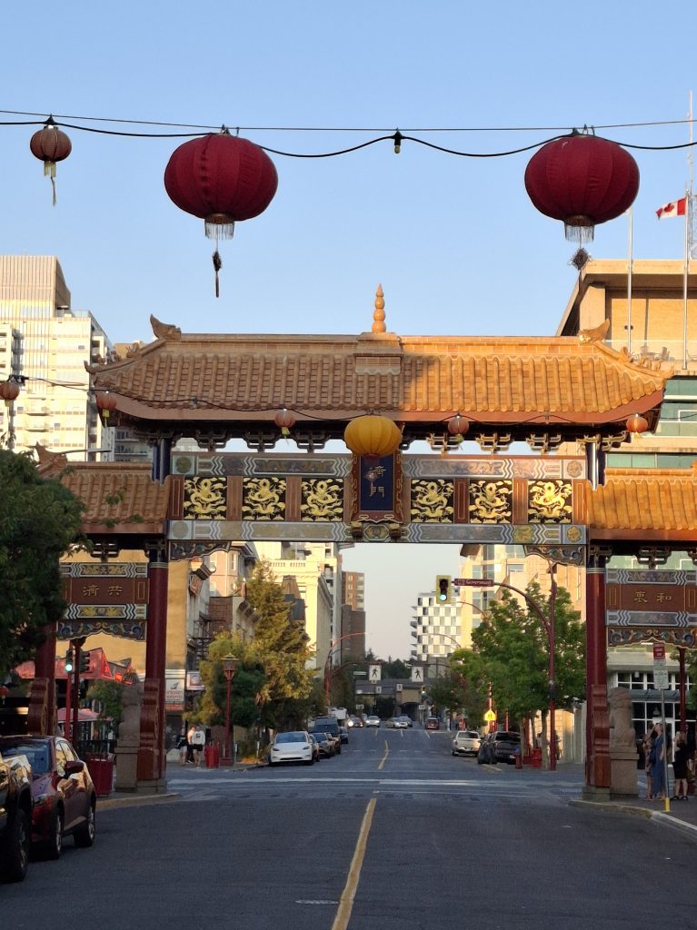 Ingresso alla Chinatown di Victoria British Columbia